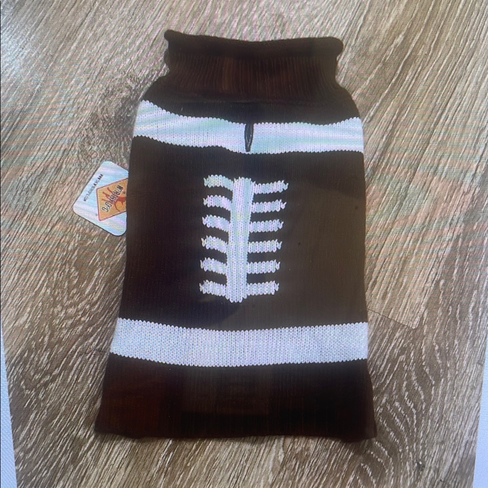 Brown and White Dog Sweater
